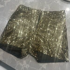 NWT Sequined Bardot Shorts